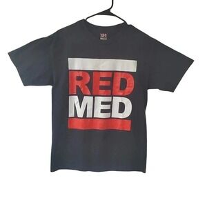 VAN CITY RED MED Graphic T Shirt Mens Size Medium Black Cotton Tee Streetwear